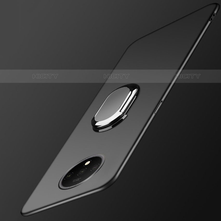 Custodia Silicone Ultra Sottile Morbida con Magnetico Anello Supporto per OnePlus 7T Nero