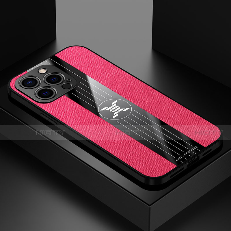 Custodia Silicone Ultra Sottile Morbida Cover A04 per Apple iPhone 13 Pro Rosso