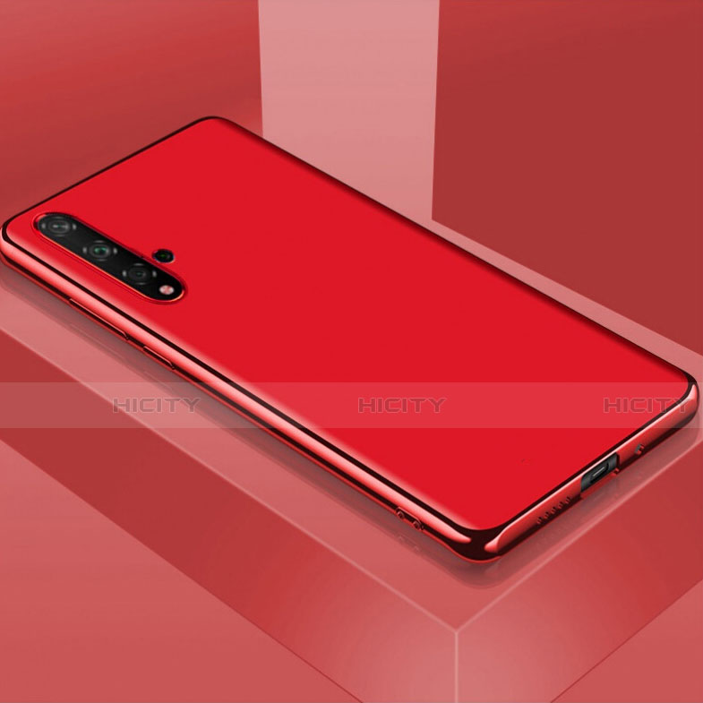 Custodia Silicone Ultra Sottile Morbida Cover C01 per Huawei Nova 5 Rosso