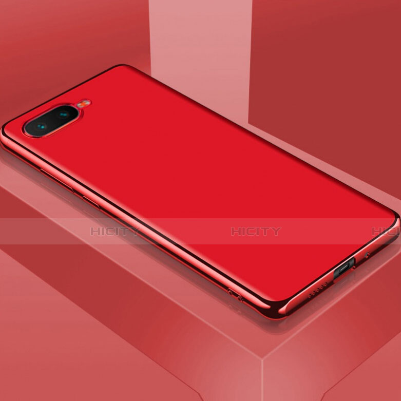 Custodia Silicone Ultra Sottile Morbida Cover C01 per Oppo R17 Neo Rosso