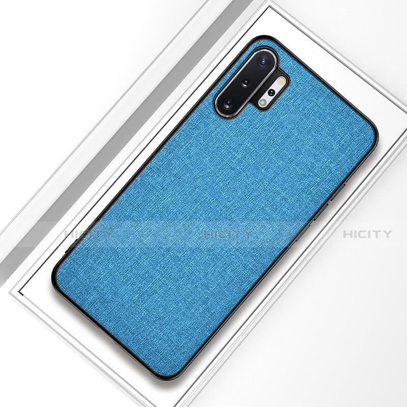 Custodia Silicone Ultra Sottile Morbida Cover C01 per Samsung Galaxy Note 10 Plus 5G Cielo Blu