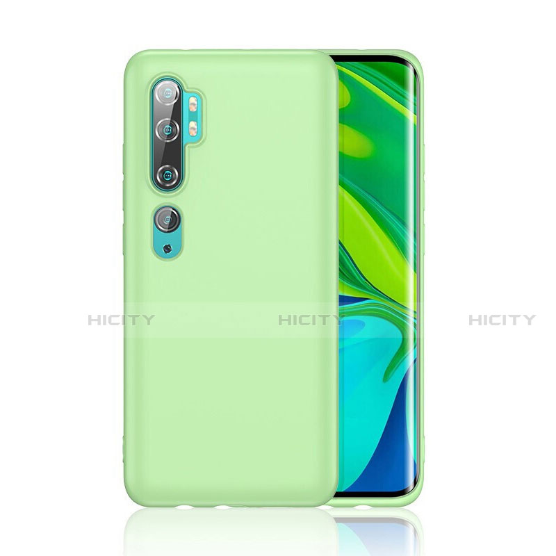 Custodia Silicone Ultra Sottile Morbida Cover C01 per Xiaomi Mi Note 10 Verde