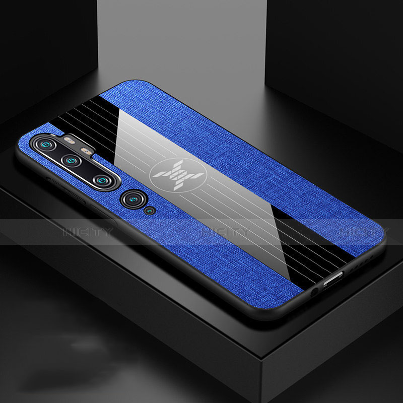Custodia Silicone Ultra Sottile Morbida Cover C03 per Xiaomi Mi Note 10 Blu