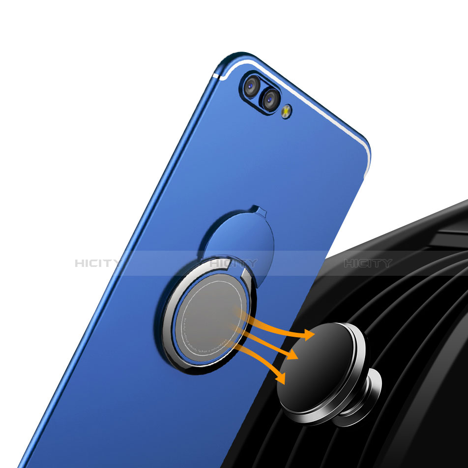 Custodia Silicone Ultra Sottile Morbida Cover con Anello Supporto per Huawei Honor View 10