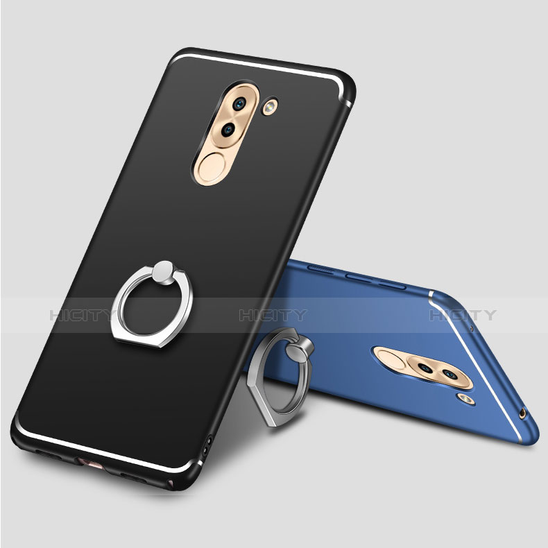 Custodia Silicone Ultra Sottile Morbida Cover con Anello Supporto per Huawei Mate 9 Lite