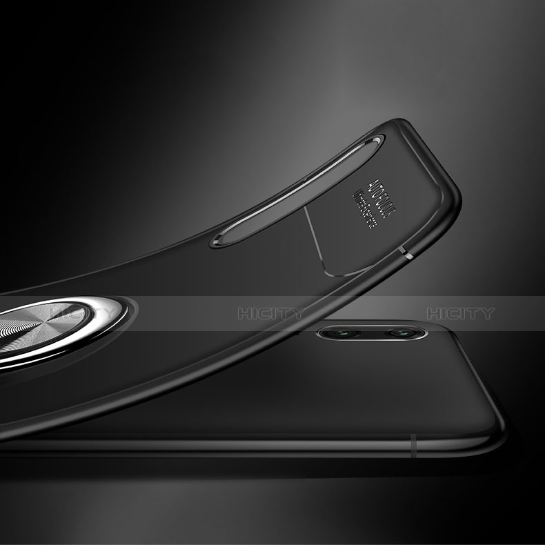 Custodia Silicone Ultra Sottile Morbida Cover con Anello Supporto per Huawei P20