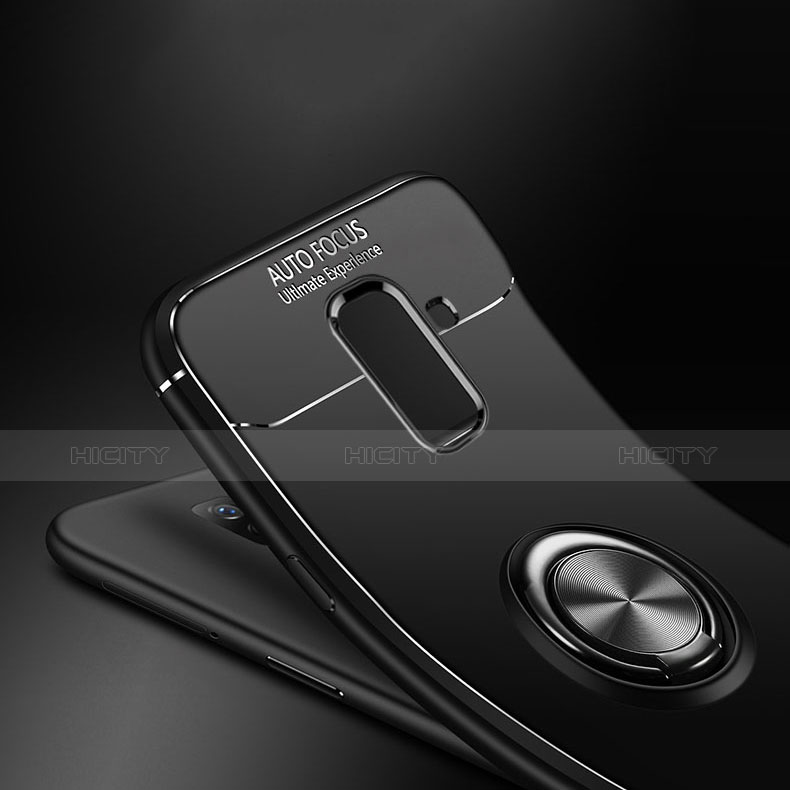 Custodia Silicone Ultra Sottile Morbida Cover con Anello Supporto per Samsung Galaxy A6 Plus (2018)