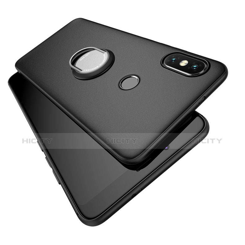 Custodia Silicone Ultra Sottile Morbida Cover con Anello Supporto per Xiaomi Redmi Note 5 Pro