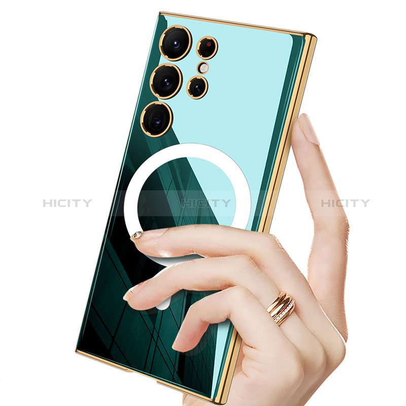Custodia Silicone Ultra Sottile Morbida Cover con Mag-Safe Magnetic AC1 per Samsung Galaxy S21 Ultra 5G