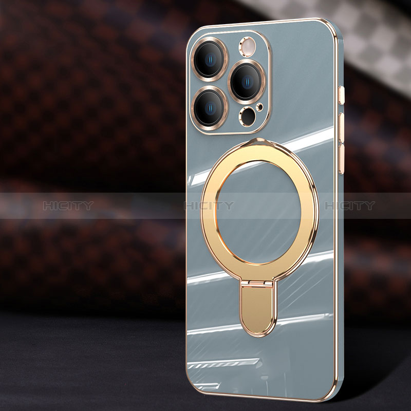 Custodia Silicone Ultra Sottile Morbida Cover con Mag-Safe Magnetic C01 per Apple iPhone 12 Pro