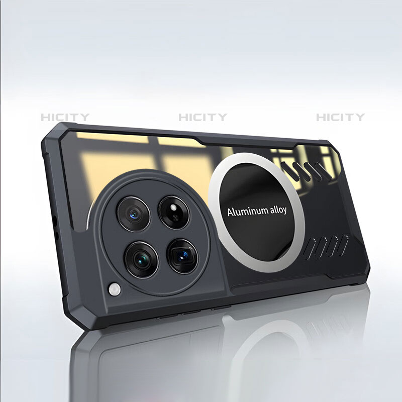 Custodia Silicone Ultra Sottile Morbida Cover con Mag-Safe Magnetic P01 per OnePlus 12 5G