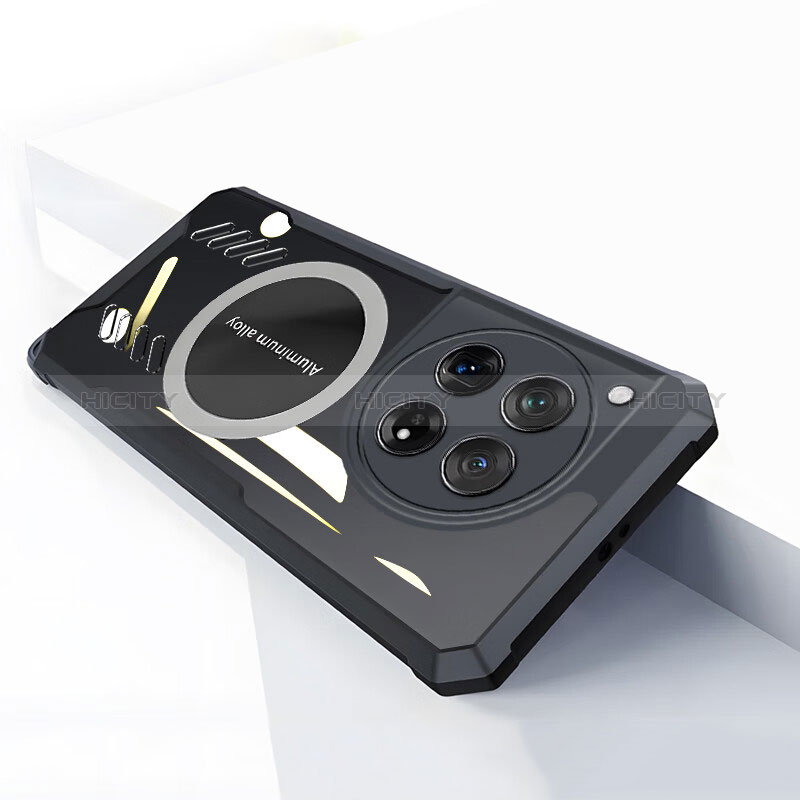 Custodia Silicone Ultra Sottile Morbida Cover con Mag-Safe Magnetic P01 per OnePlus 12R 5G