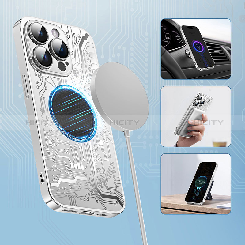 Custodia Silicone Ultra Sottile Morbida Cover con Mag-Safe Magnetic ZL1 per Apple iPhone 14 Pro
