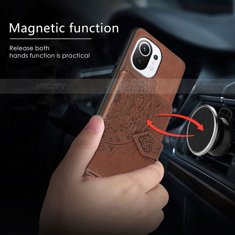 Custodia Silicone Ultra Sottile Morbida Cover con Magnetico A09 per Xiaomi Mi 11 Lite 5G
