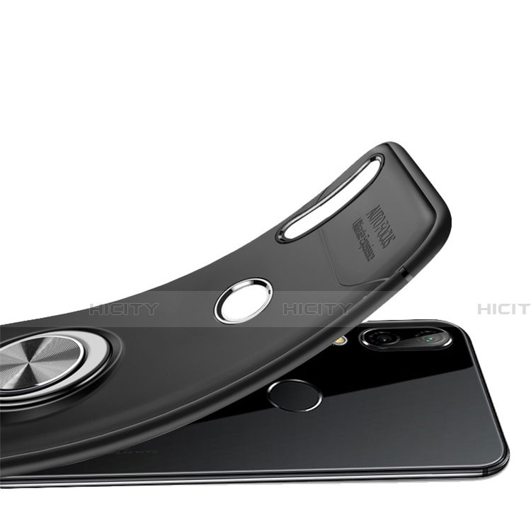 Custodia Silicone Ultra Sottile Morbida Cover con Magnetico Anello Supporto A01 per Huawei Honor View 10 Lite