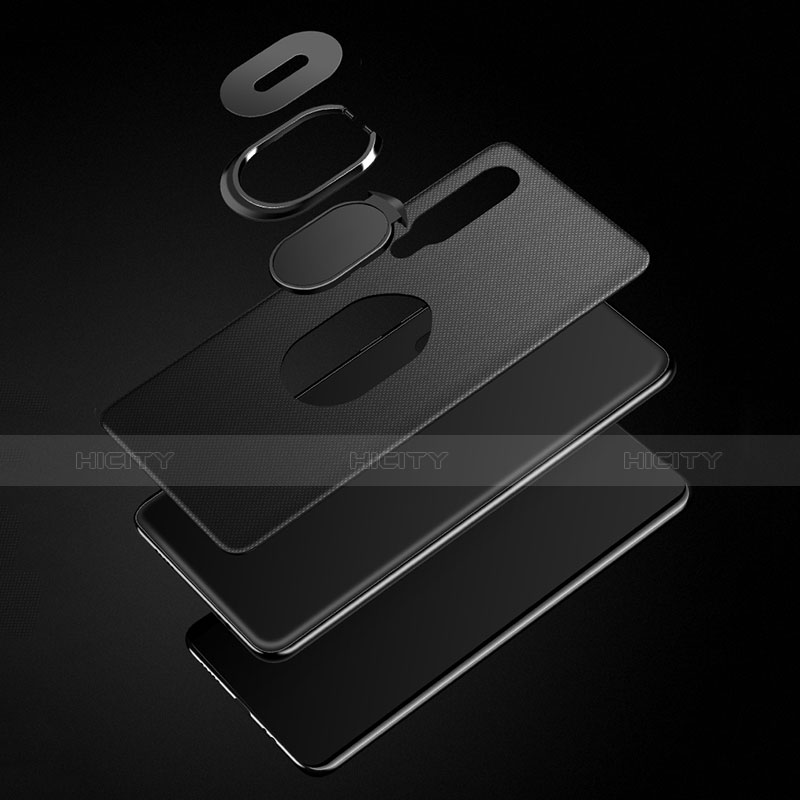 Custodia Silicone Ultra Sottile Morbida Cover con Magnetico Anello Supporto A01 per Huawei P30