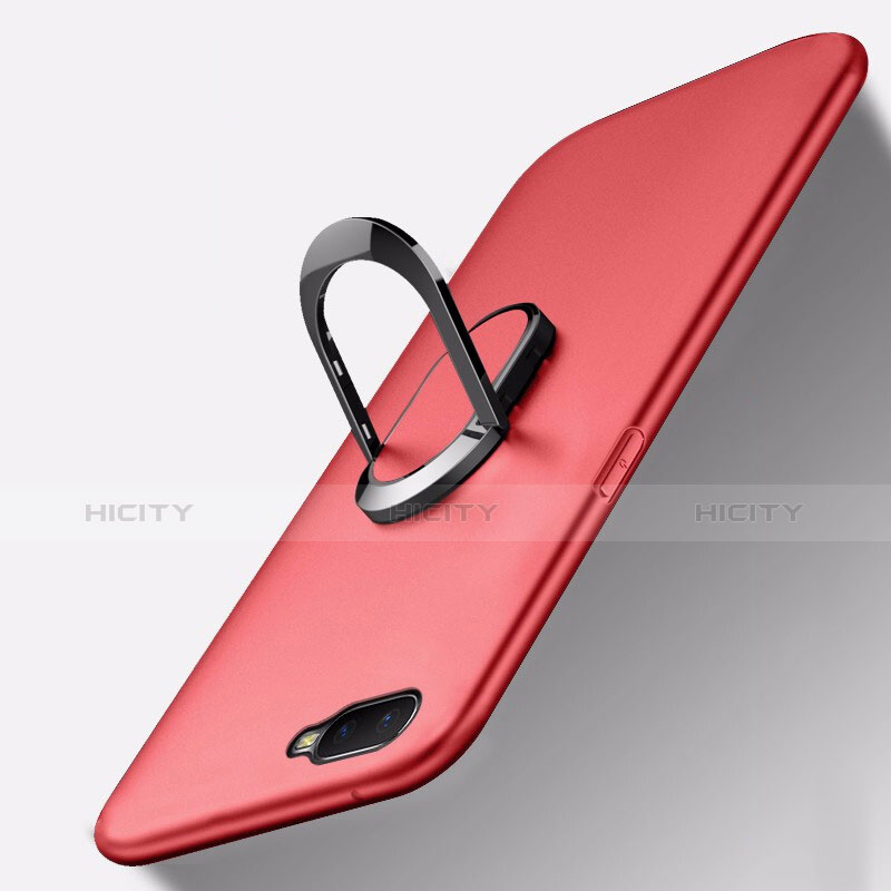 Custodia Silicone Ultra Sottile Morbida Cover con Magnetico Anello Supporto A01 per Oppo K1