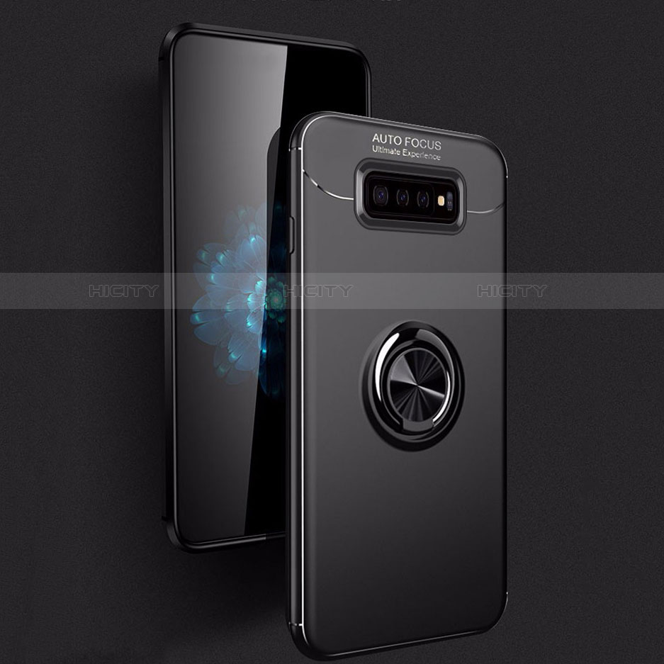 Custodia Silicone Ultra Sottile Morbida Cover con Magnetico Anello Supporto A01 per Samsung Galaxy S10 5G