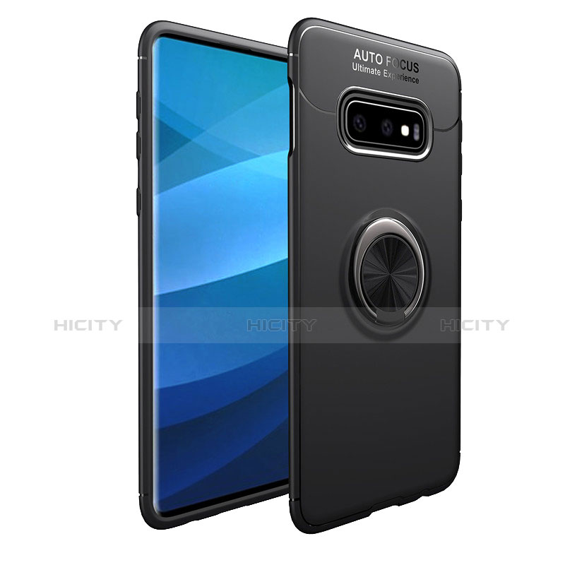 Custodia Silicone Ultra Sottile Morbida Cover con Magnetico Anello Supporto A01 per Samsung Galaxy S10e