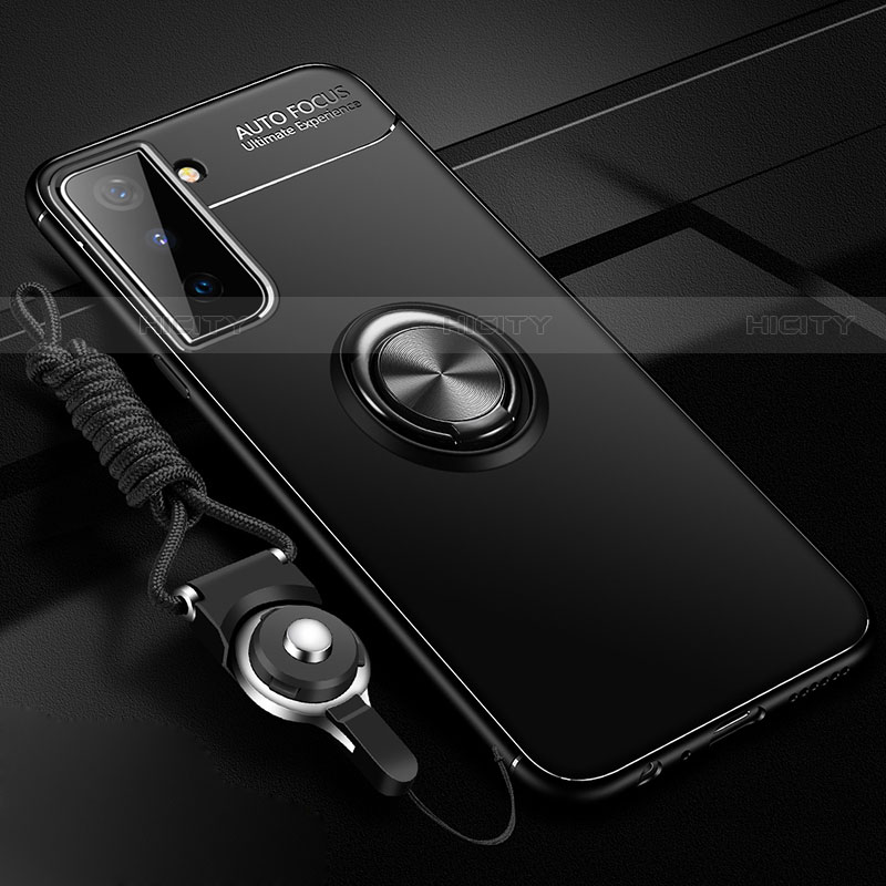 Custodia Silicone Ultra Sottile Morbida Cover con Magnetico Anello Supporto A01 per Samsung Galaxy S23 5G