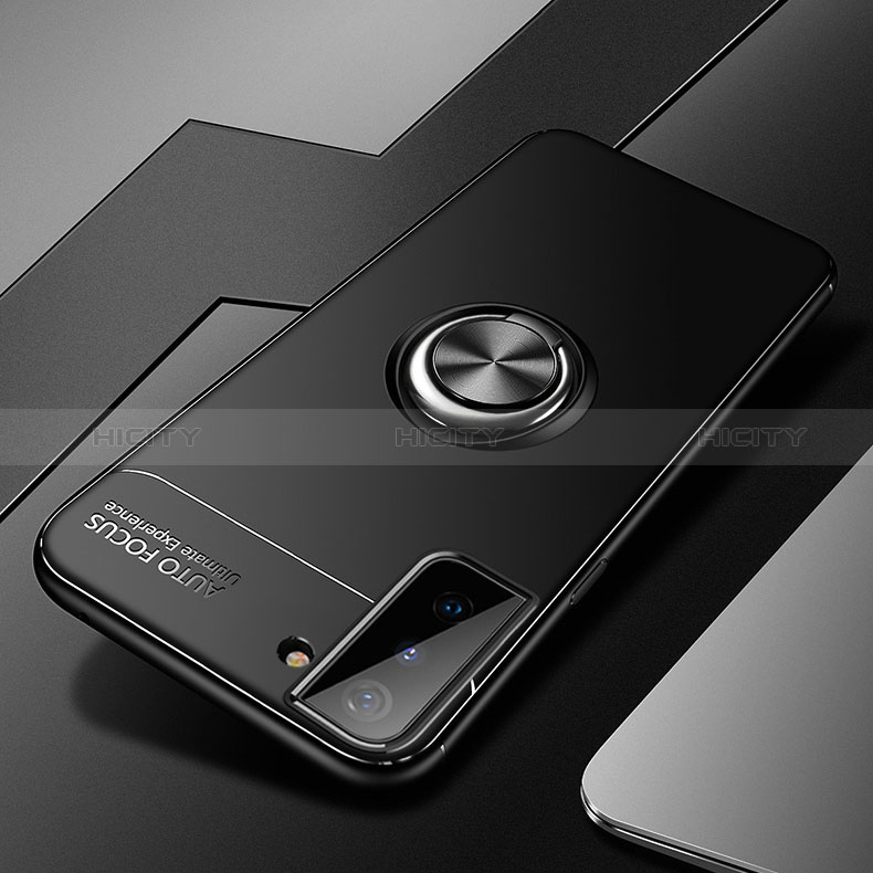 Custodia Silicone Ultra Sottile Morbida Cover con Magnetico Anello Supporto A01 per Samsung Galaxy S24 Plus 5G