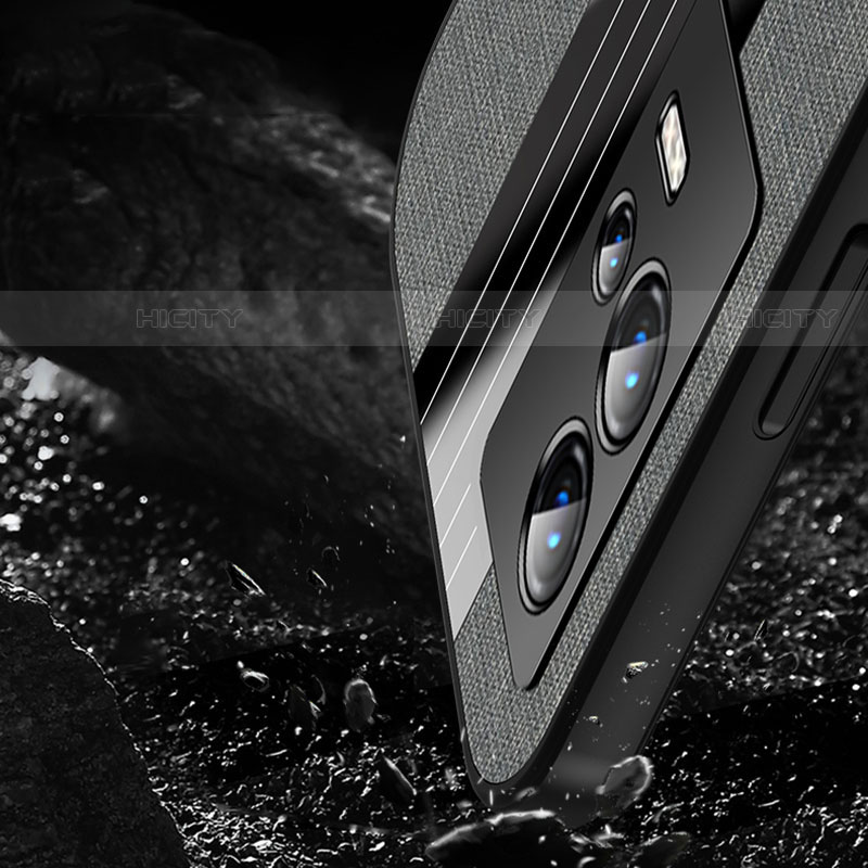 Custodia Silicone Ultra Sottile Morbida Cover con Magnetico Anello Supporto A01 per Vivo iQOO 8 5G