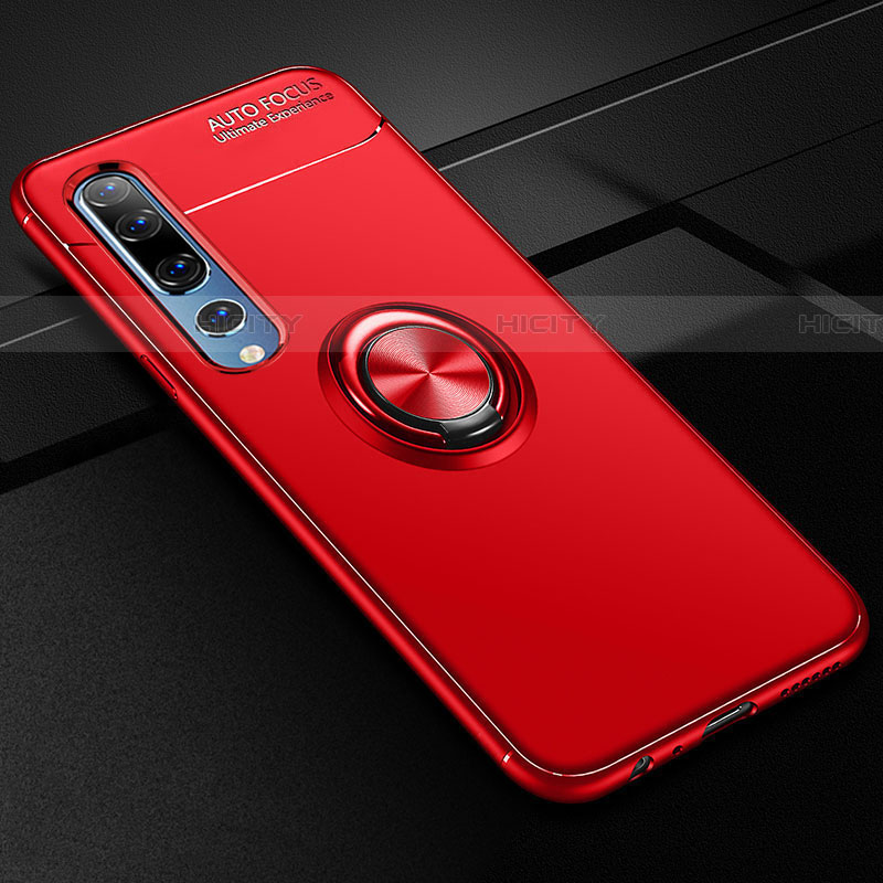 Custodia Silicone Ultra Sottile Morbida Cover con Magnetico Anello Supporto A01 per Xiaomi Mi 10