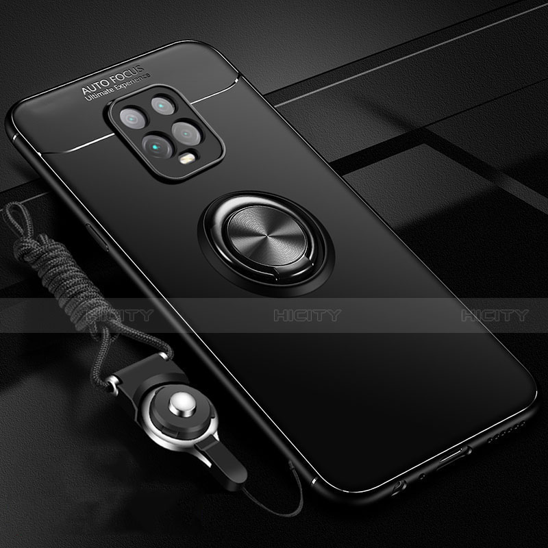 Custodia Silicone Ultra Sottile Morbida Cover con Magnetico Anello Supporto A01 per Xiaomi Redmi 10X 5G
