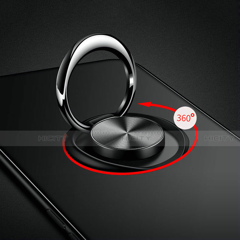 Custodia Silicone Ultra Sottile Morbida Cover con Magnetico Anello Supporto A01 per Xiaomi Redmi Note 8 Pro