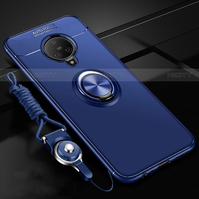 Custodia Silicone Ultra Sottile Morbida Cover con Magnetico Anello Supporto A02 per Vivo Nex 3 5G