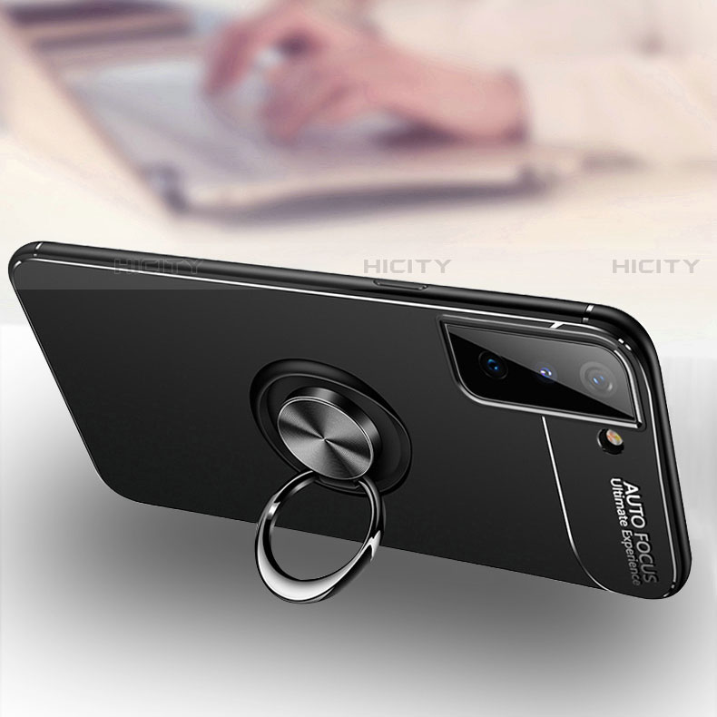 Custodia Silicone Ultra Sottile Morbida Cover con Magnetico Anello Supporto A05 per Samsung Galaxy S21 FE 5G