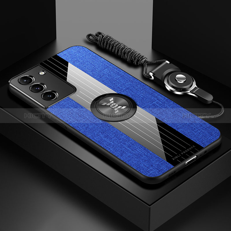 Custodia Silicone Ultra Sottile Morbida Cover con Magnetico Anello Supporto A06 per Samsung Galaxy S24 5G