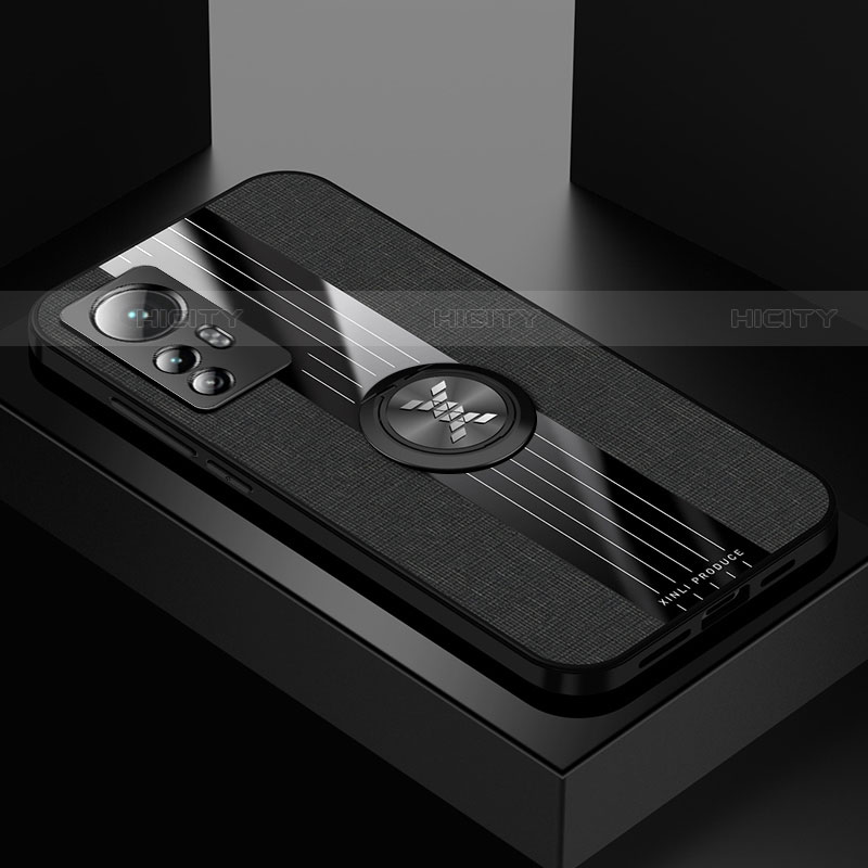 Custodia Silicone Ultra Sottile Morbida Cover con Magnetico Anello Supporto A07 per Xiaomi Mi 12 Pro 5G