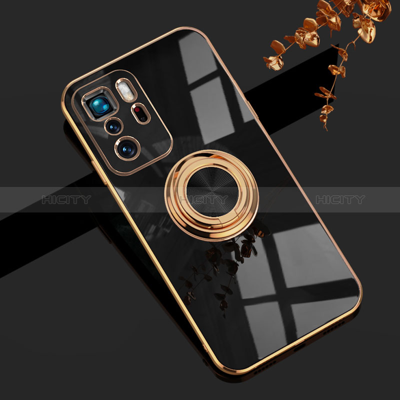 Custodia Silicone Ultra Sottile Morbida Cover con Magnetico Anello Supporto AN1 per Xiaomi Poco X3 GT 5G