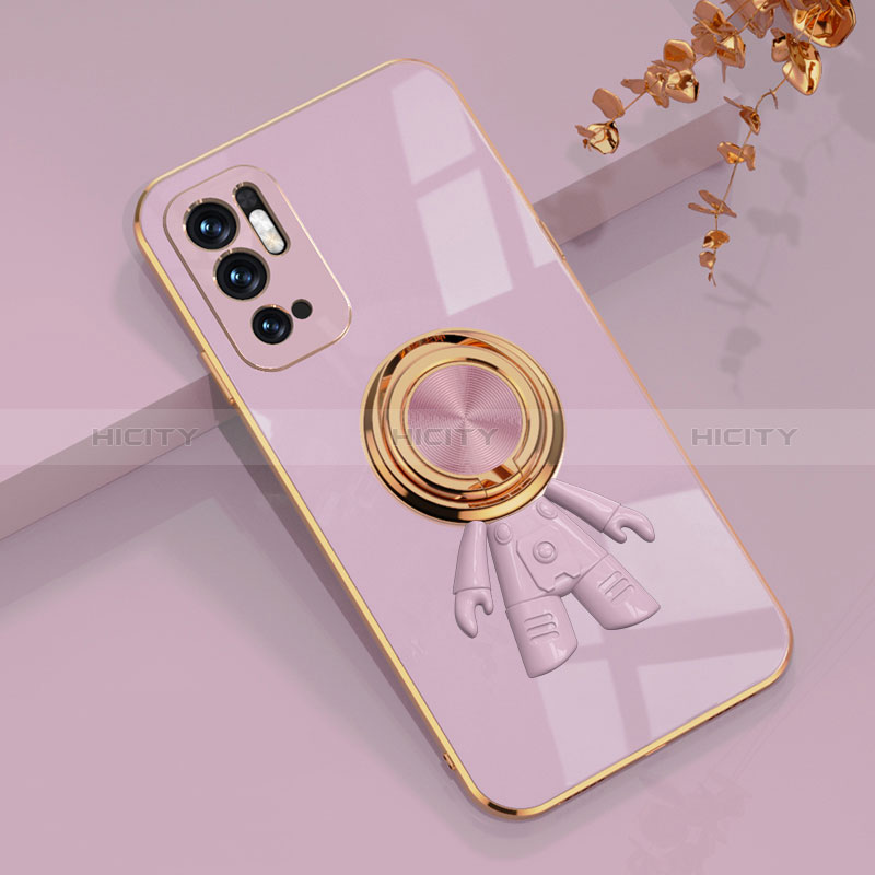 Custodia Silicone Ultra Sottile Morbida Cover con Magnetico Anello Supporto AN2 per Xiaomi Redmi Note 11 SE 5G