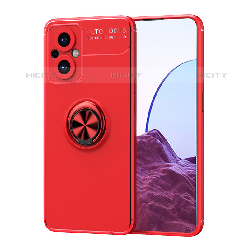 Custodia Silicone Ultra Sottile Morbida Cover con Magnetico Anello Supporto JM1 per Oppo F21s Pro 5G