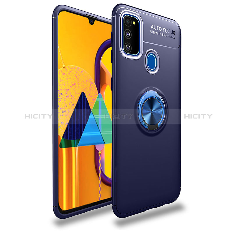 Custodia Silicone Ultra Sottile Morbida Cover con Magnetico Anello Supporto JM1 per Samsung Galaxy M30s