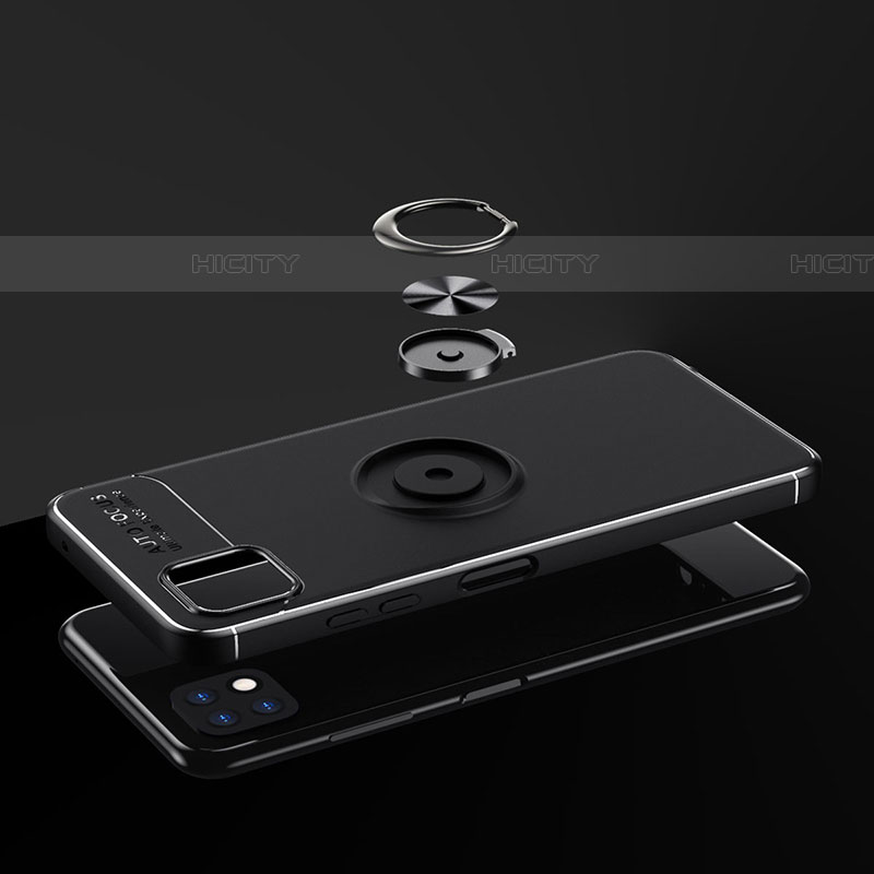 Custodia Silicone Ultra Sottile Morbida Cover con Magnetico Anello Supporto JM2 per Samsung Galaxy F42 5G