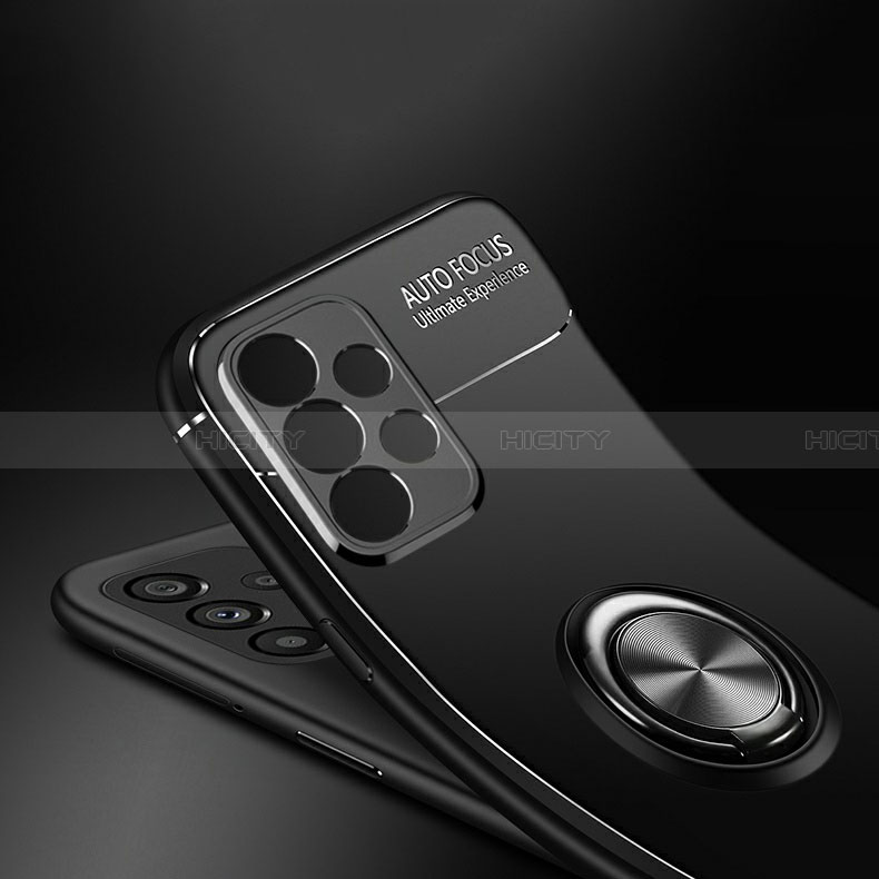 Custodia Silicone Ultra Sottile Morbida Cover con Magnetico Anello Supporto JM3 per Samsung Galaxy A32 5G
