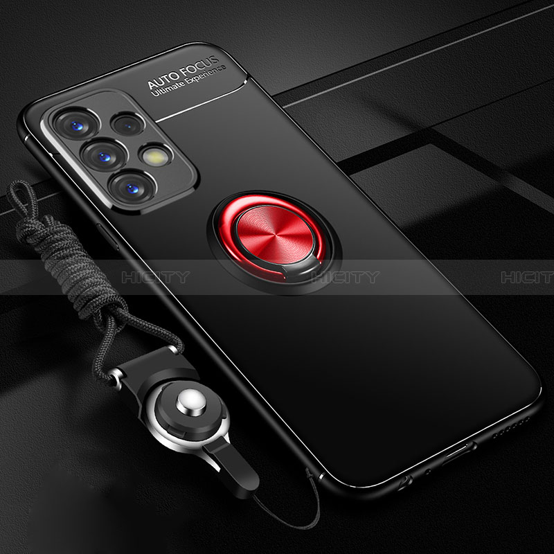 Custodia Silicone Ultra Sottile Morbida Cover con Magnetico Anello Supporto JM3 per Samsung Galaxy A32 5G