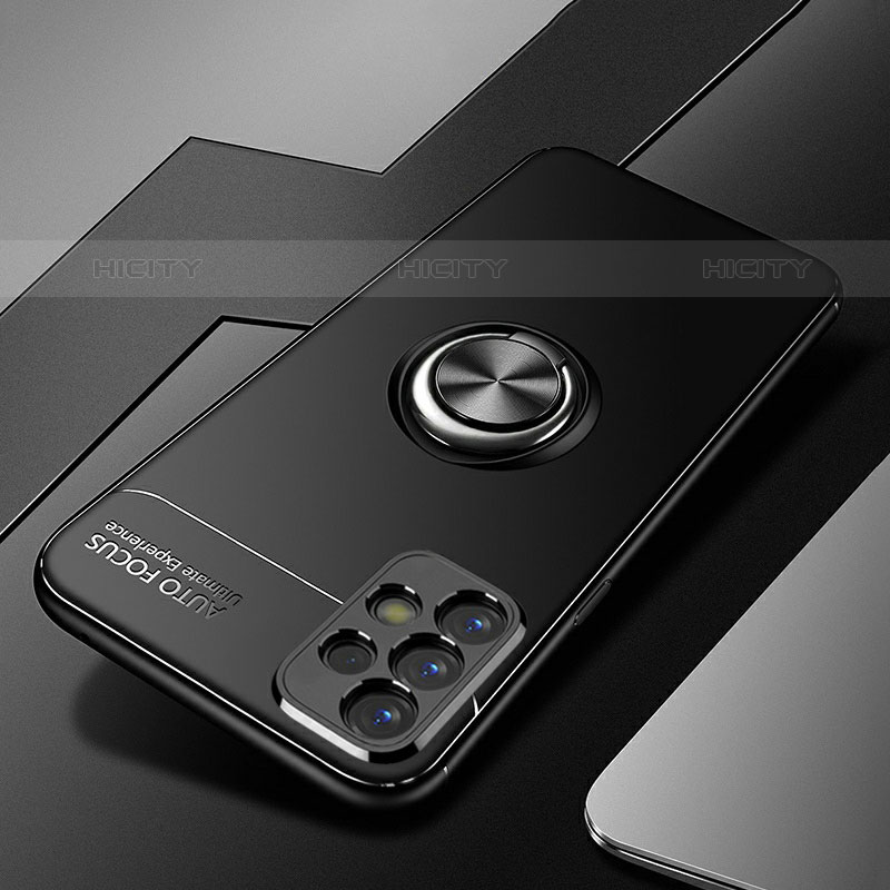 Custodia Silicone Ultra Sottile Morbida Cover con Magnetico Anello Supporto JM3 per Samsung Galaxy M32 5G