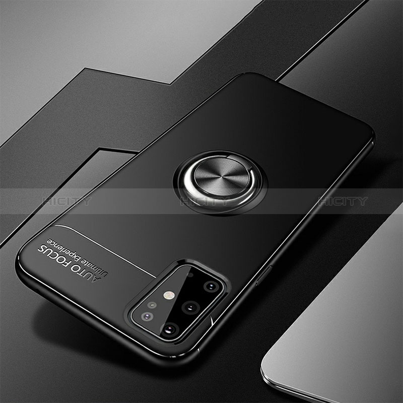 Custodia Silicone Ultra Sottile Morbida Cover con Magnetico Anello Supporto JM3 per Samsung Galaxy S20 Plus