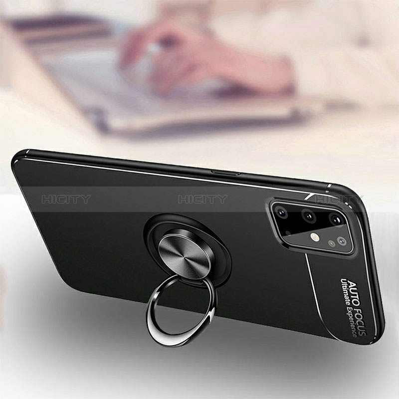 Custodia Silicone Ultra Sottile Morbida Cover con Magnetico Anello Supporto JM3 per Samsung Galaxy S20 Plus