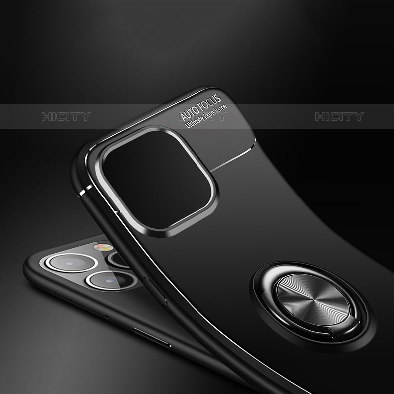 Custodia Silicone Ultra Sottile Morbida Cover con Magnetico Anello Supporto per Apple iPhone 15 Pro Max