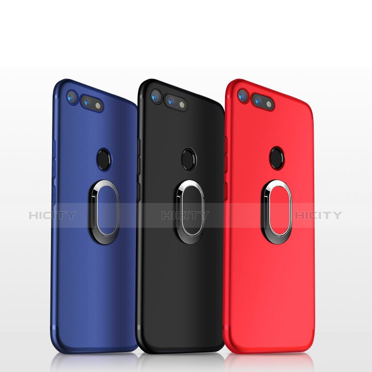 Custodia Silicone Ultra Sottile Morbida Cover con Magnetico Anello Supporto per Huawei 7