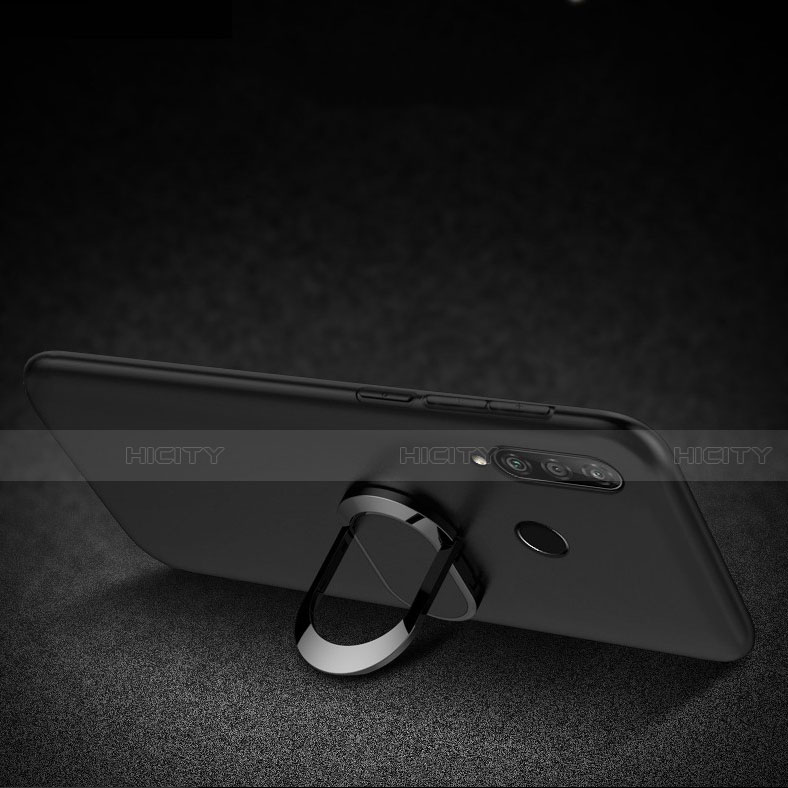 Custodia Silicone Ultra Sottile Morbida Cover con Magnetico Anello Supporto per Huawei Honor 20i