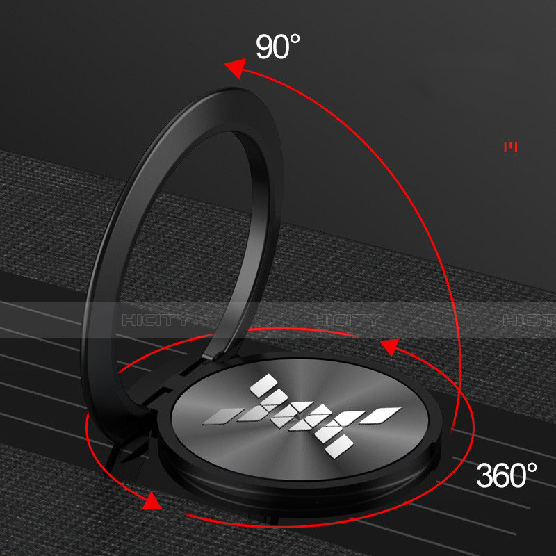 Custodia Silicone Ultra Sottile Morbida Cover con Magnetico Anello Supporto per Huawei Honor Play4T Pro