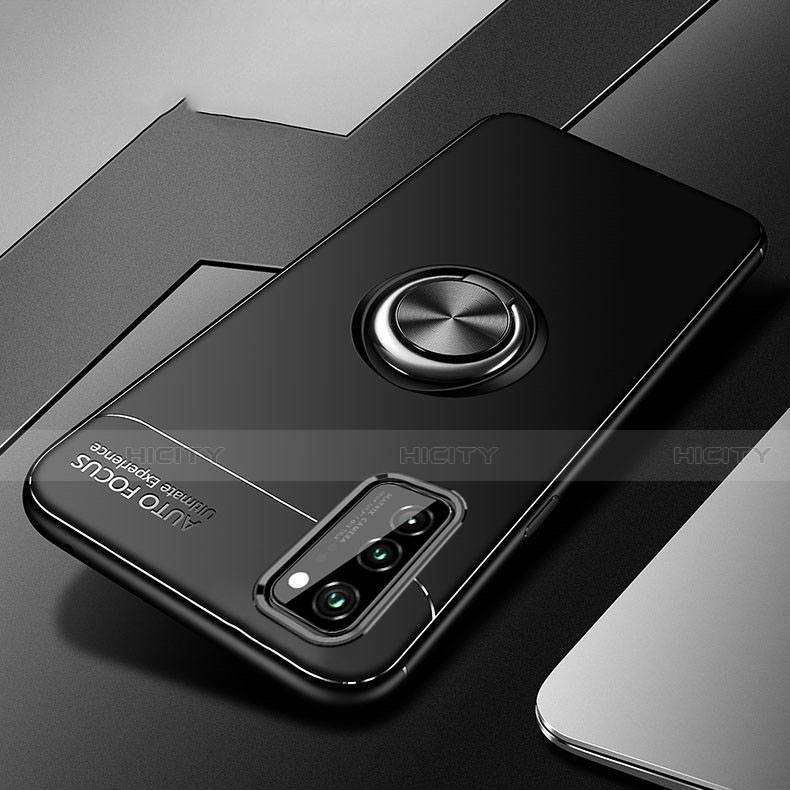 Custodia Silicone Ultra Sottile Morbida Cover con Magnetico Anello Supporto per Huawei Honor V30 5G