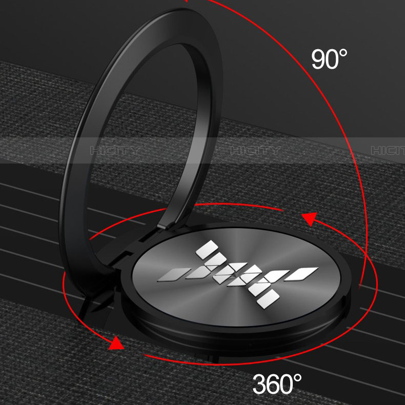 Custodia Silicone Ultra Sottile Morbida Cover con Magnetico Anello Supporto per Huawei Mate 30 Lite