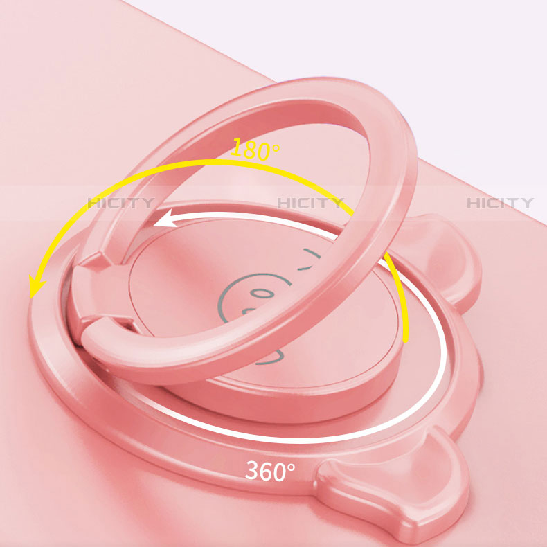 Custodia Silicone Ultra Sottile Morbida Cover con Magnetico Anello Supporto per Huawei Mate 40 Lite 5G